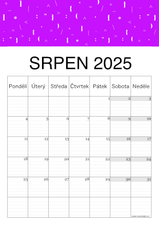 LovelyData kalendář 2025 - strana 9